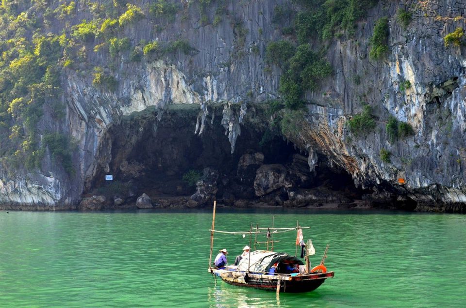 Halong bay fisherman