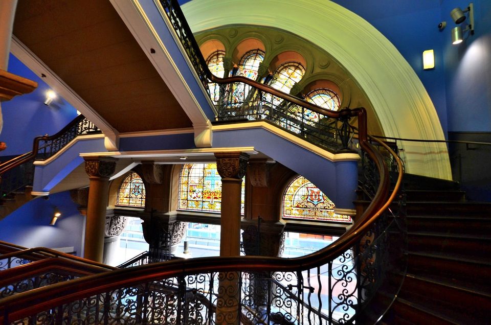 The Queen Victoria Building inside, oldest shopping mall in Sydney