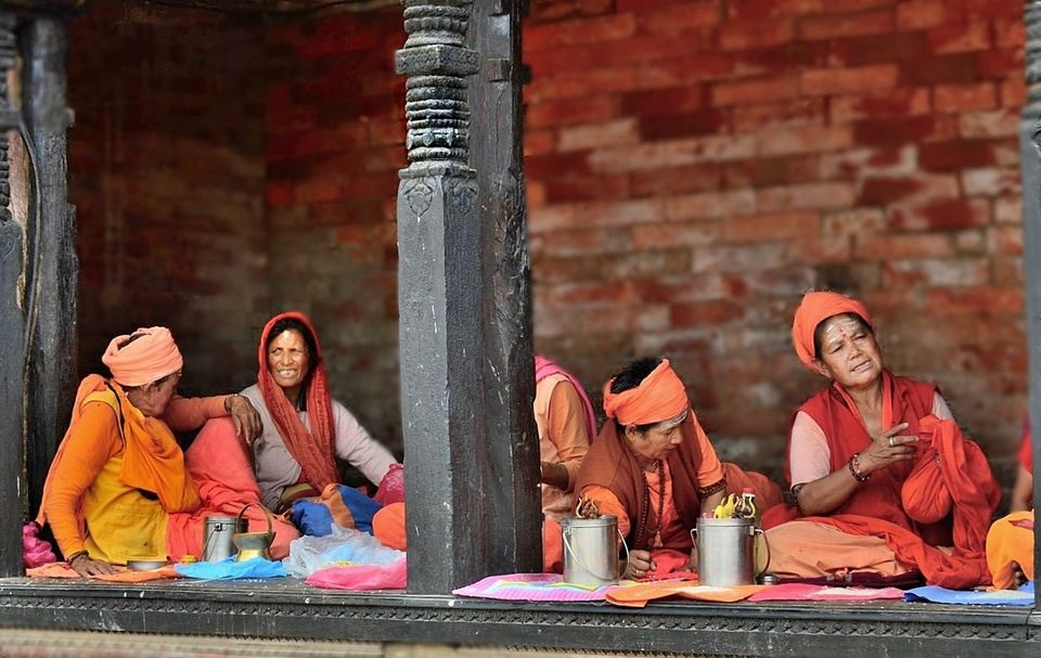 Widows at Kathmandu Crematoria