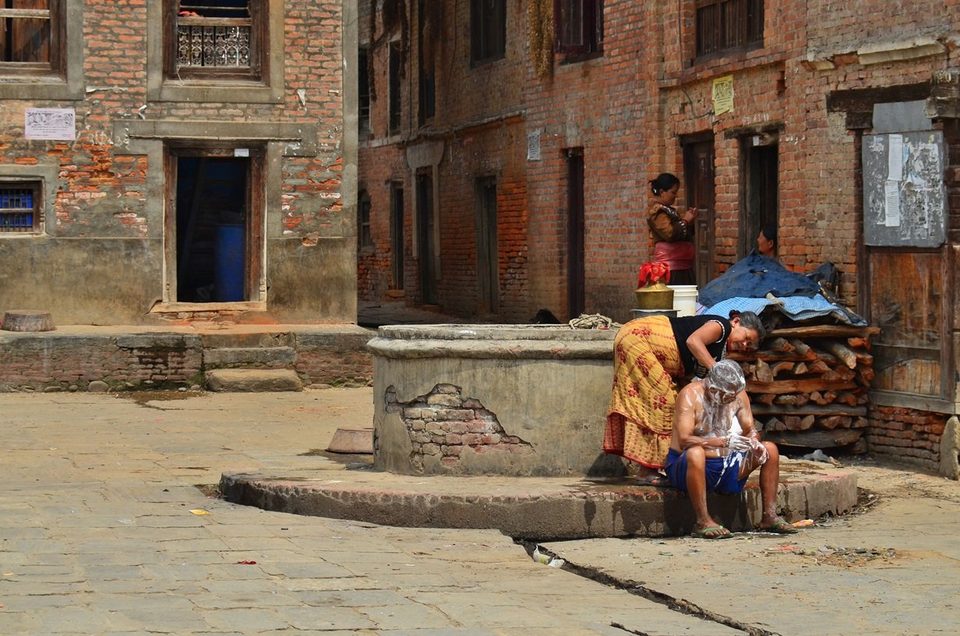 Bath time / Khokana Village