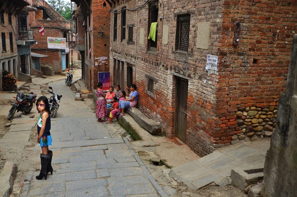 A girl with high heels / Bungamati & Khokana Village