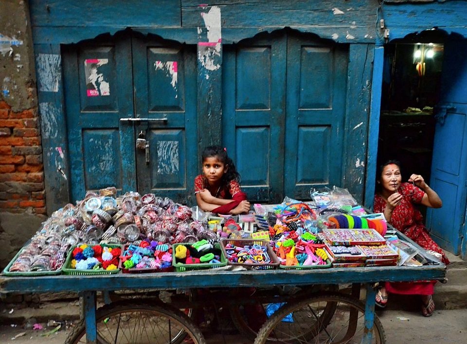 The streets of Kathmandu