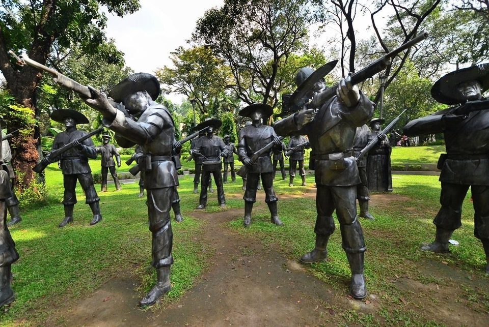 Rizal Park Manila where the execution of national hero Jose Rizal took place in 1896