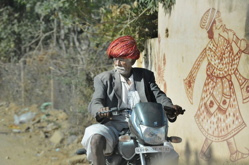 On the way to Agra