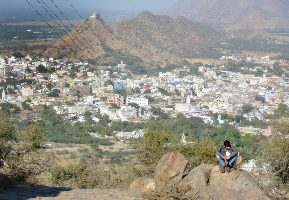 View on Pushkar from the top, border with Thar Desert