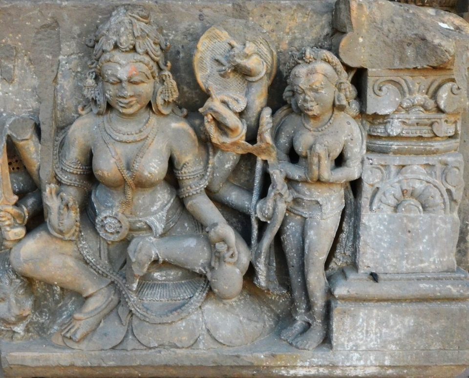 Wall engraving in Abhaneri village