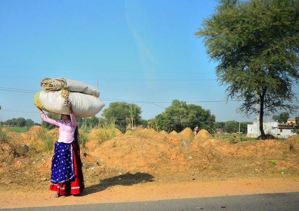 On the way to Agra