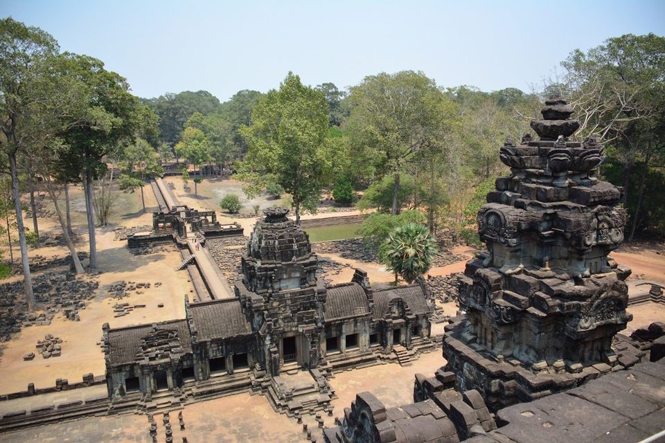 Angkor Wat, famous temple complex from 12th century in Yaśodharapura