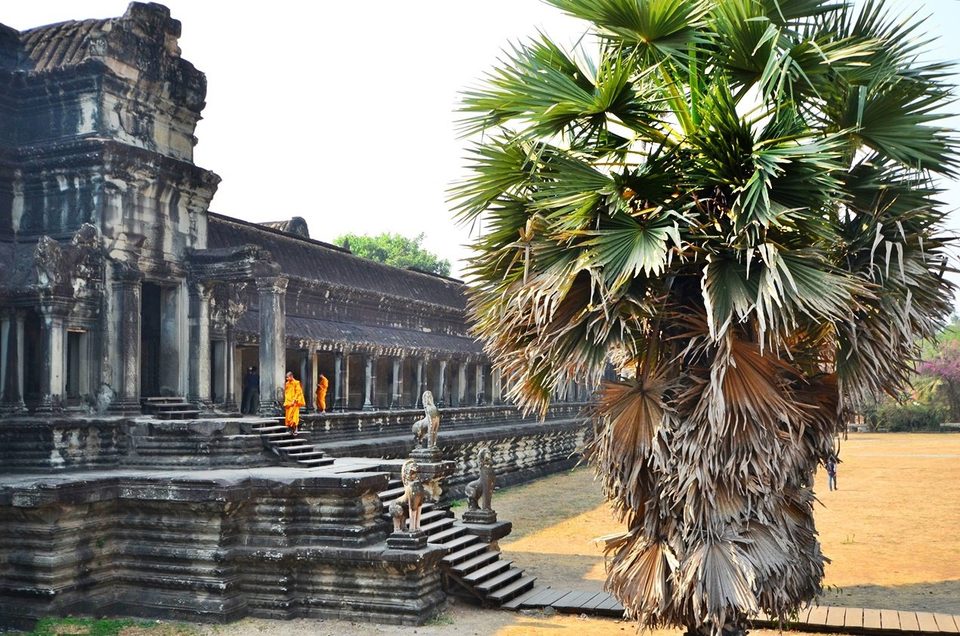 Angkor Wat, famous temple complex from 12th century in Yaśodharapura