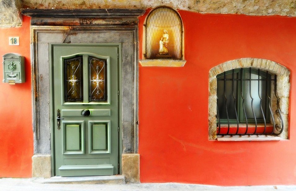 Menton streets, town at the Franco-Italian border, combining the best of France and Italy