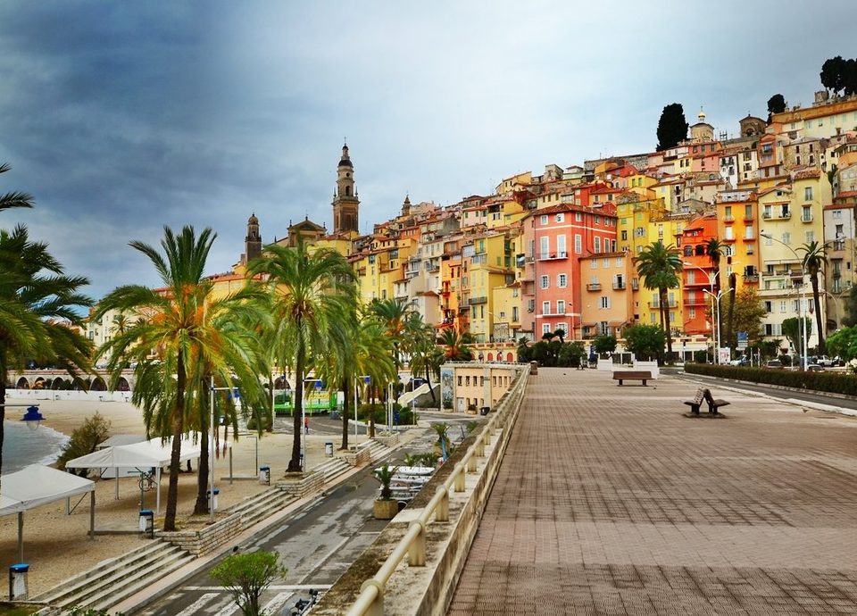 Menton, town at the Franco-Italian border, combining the best of France and Italy