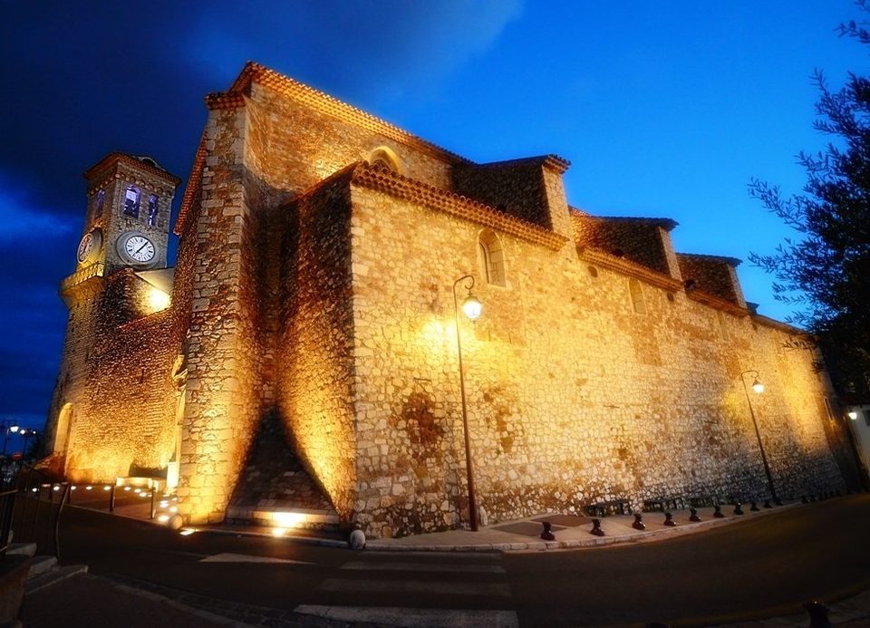 Old clock tower at the Cannes castle