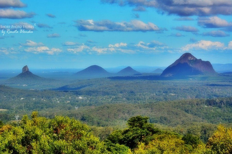 Glass House Mountains, the hinterland of the Sunshine Coast Region, Queensland